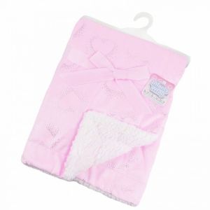 SOFT TOUCH Pink Hearts Blanket